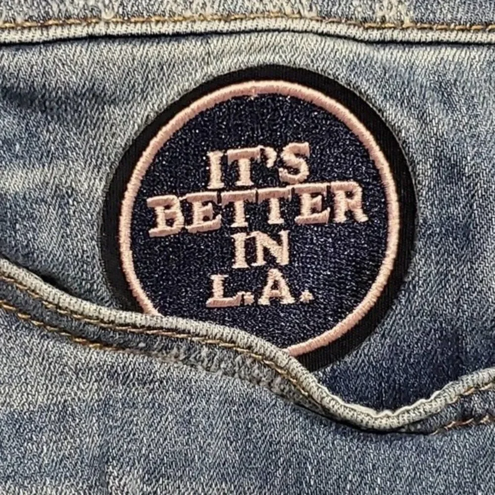 Express Jean Shorts Distressed Patches Size 4